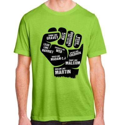 Inspiring Black Leaders Power Fist Hand Black History Month Great Gift Adult ChromaSoft Performance T-Shirt