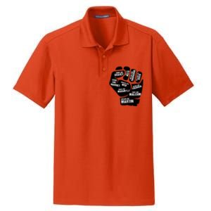 Inspiring Black Leaders Power Fist Hand Black History Month Great Gift Dry Zone Grid Polo