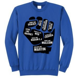 Inspiring Black Leaders Power Fist Hand Black History Month Great Gift Sweatshirt