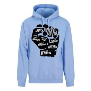 Inspiring Black Leaders Power Fist Hand Black History Month Great Gift Unisex Surf Hoodie