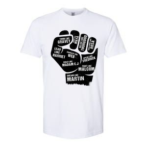 Inspiring Black Leaders Power Fist Hand Black History Month Great Gift Softstyle CVC T-Shirt