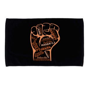 Inspiring Black Leaders Black History Month Juneteenth Gift Microfiber Hand Towel