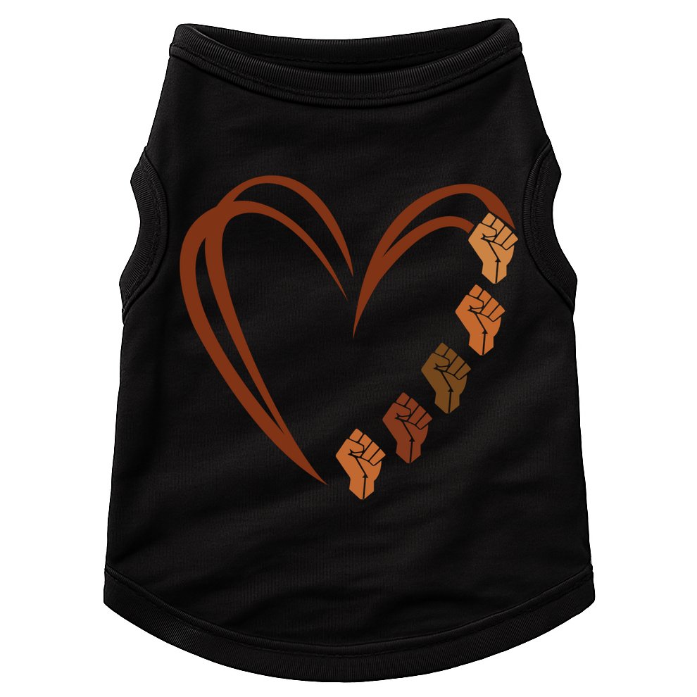 Inspiring Black Leaders Power Fists Hand Black History Month Gift Doggie Tank