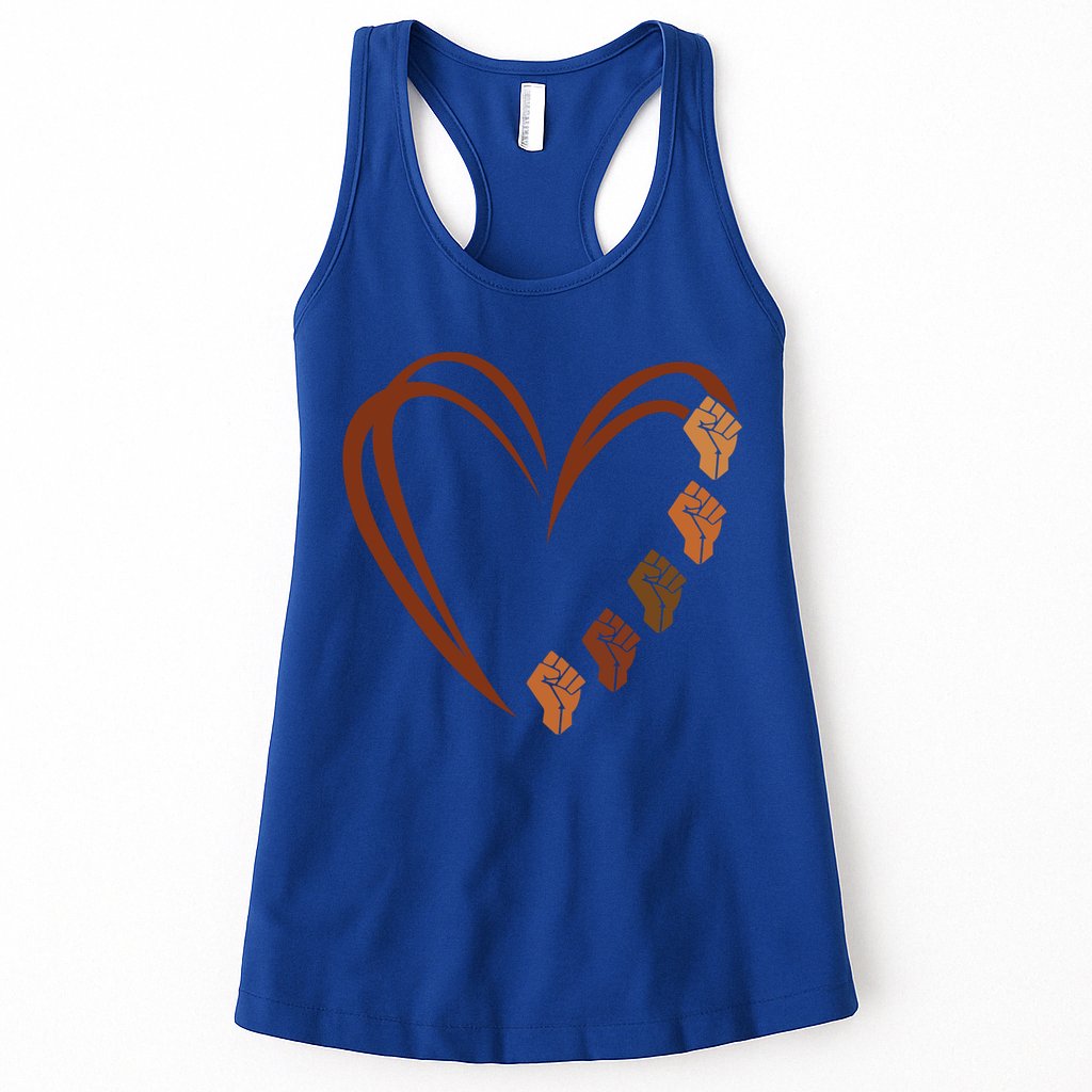 Inspiring Black Leaders Power Fists Hand Black History Month Gift Womens Tank Top