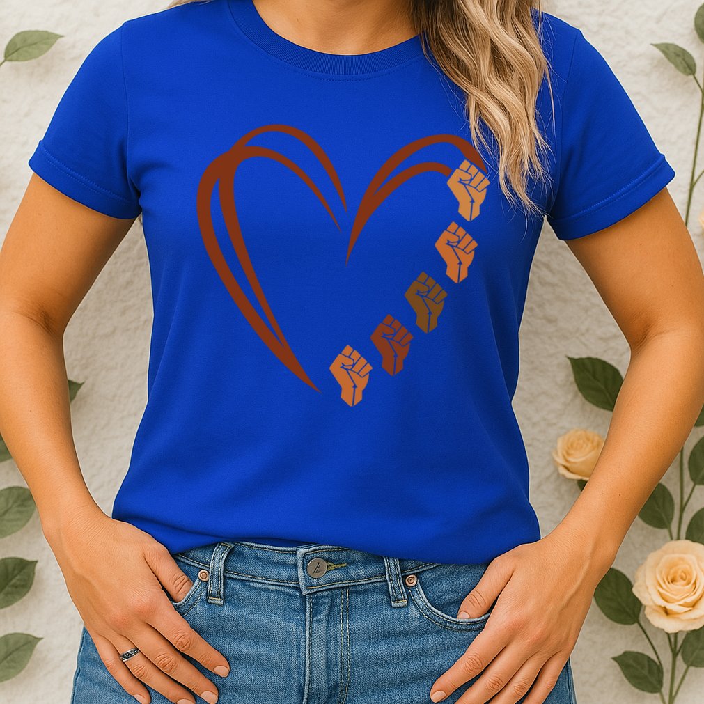 Inspiring Black Leaders Power Fists Hand Black History Month Gift Womens T-Shirt
