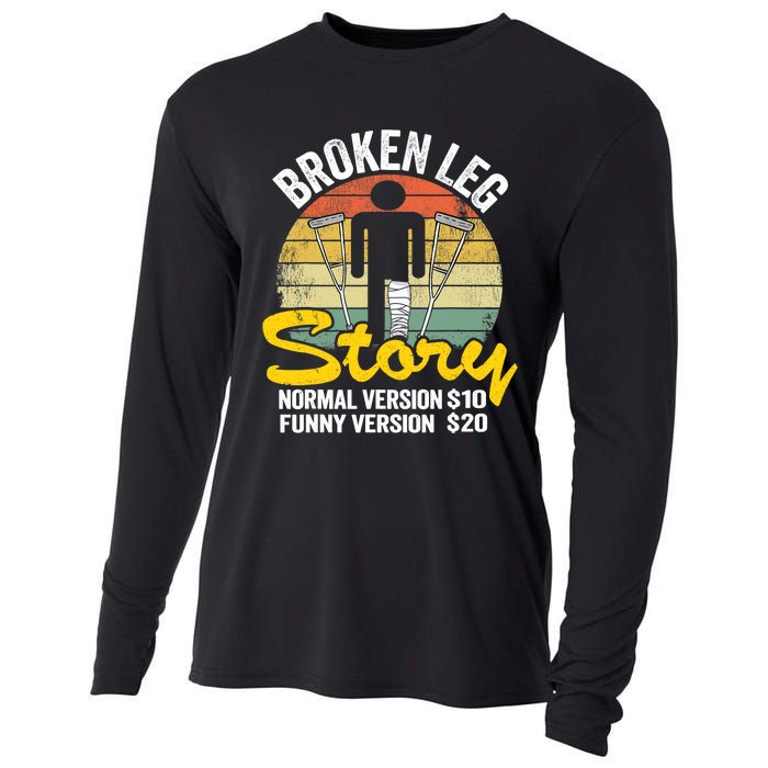 Injury Broken Leg Story Normal Version $10 Funny Version $20 Cooling Performance Long Sleeve Crew