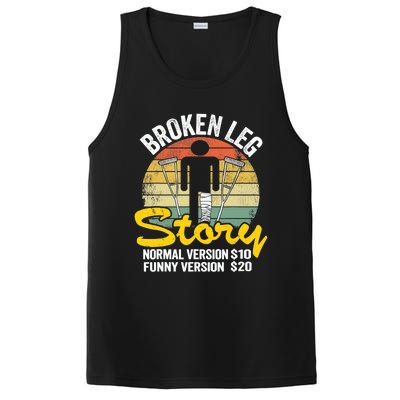 Injury Broken Leg Story Normal Version $10 Funny Version $20 PosiCharge Competitor Tank