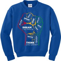 Inspiring Black Leaders Power Fist Hand Black History Month Kids Sweatshirt