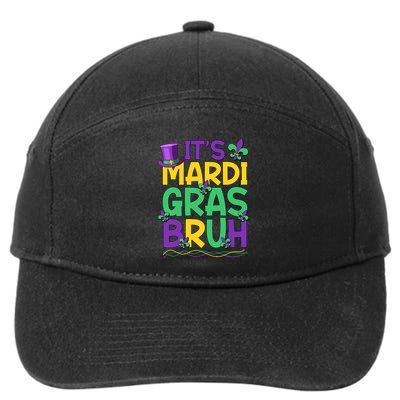 Its Bruh Mardi Gras Bruh 7-Panel Snapback Hat