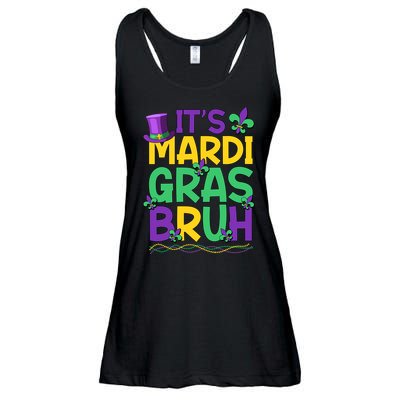Its Bruh Mardi Gras Bruh Ladies Essential Flowy Tank