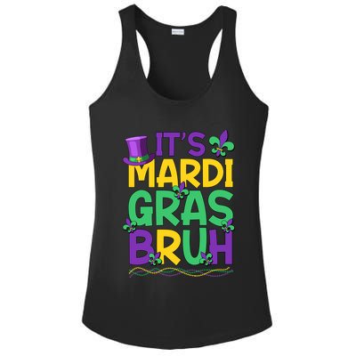 Its Bruh Mardi Gras Bruh Ladies PosiCharge Competitor Racerback Tank
