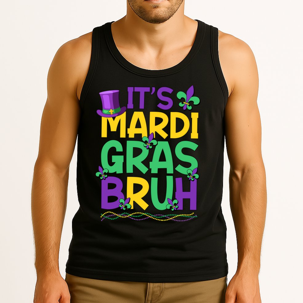 Its Bruh Mardi Gras Bruh Tank Top