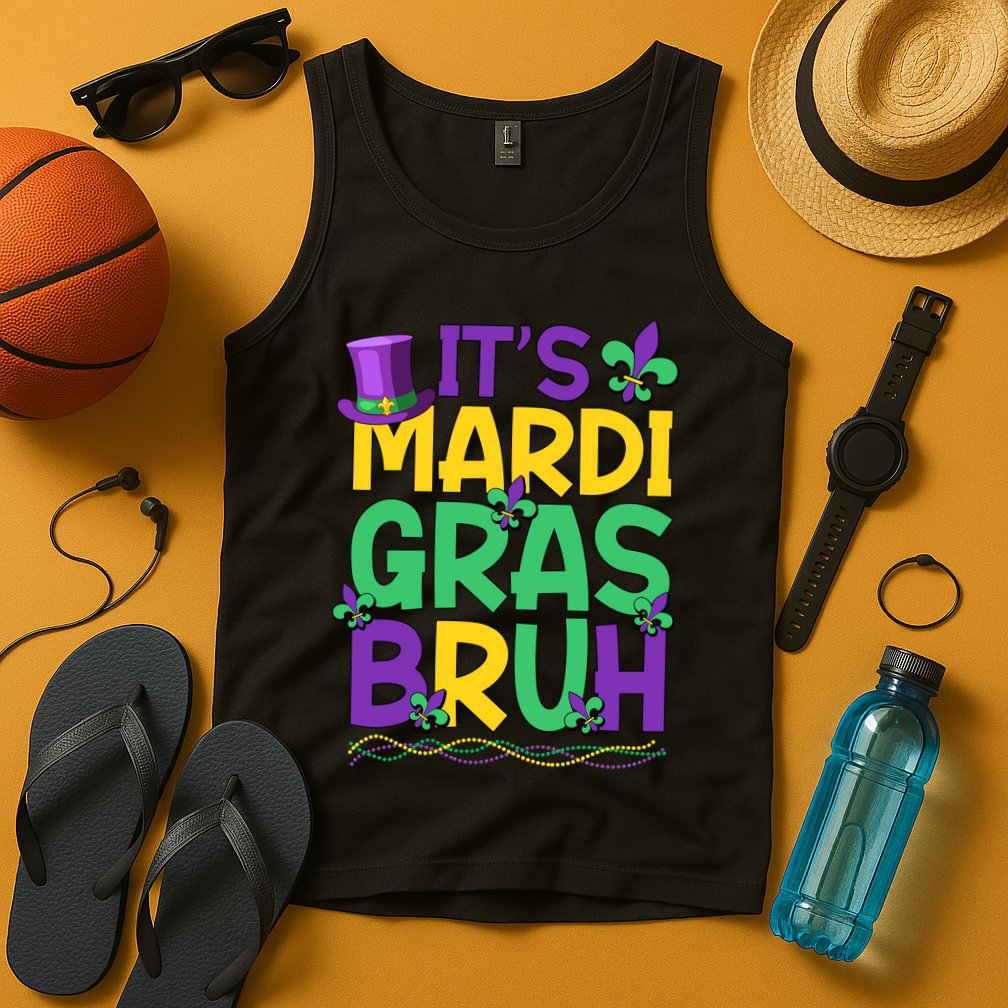 Its Bruh Mardi Gras Bruh Tank Top