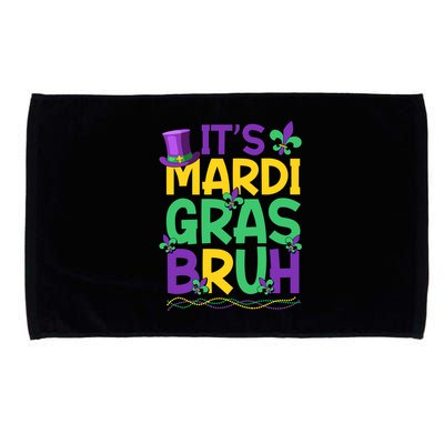 Its Bruh Mardi Gras Bruh Microfiber Hand Towel
