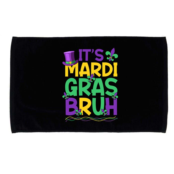 Its Bruh Mardi Gras Bruh Microfiber Hand Towel
