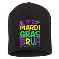 Its Bruh Mardi Gras Bruh Short Acrylic Beanie