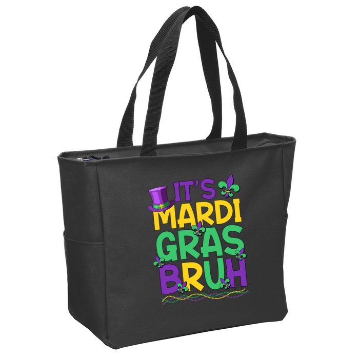 Its Bruh Mardi Gras Bruh Zip Tote Bag