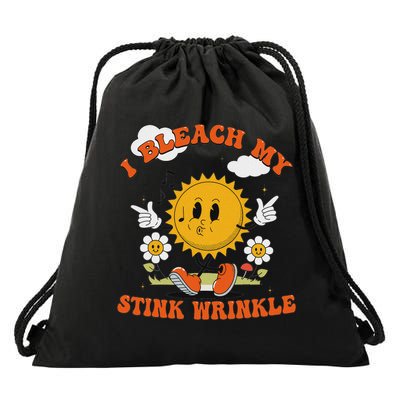 I Bleach My Stink Wrinkle Drawstring Bag