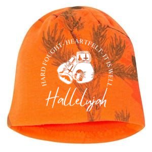 ILl Bring My Hard Fought Heartfelt Hallelujah Kati - Camo Knit Beanie