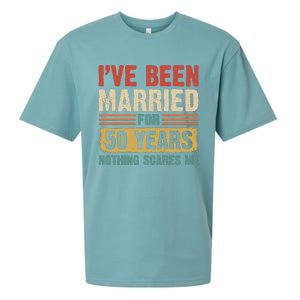 IVe Been Married For 50 Years And Nothing Scares Me Sueded Cloud Jersey T-Shirt