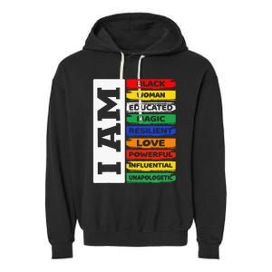 Im Black Man African American Pride Juneteenth Garment-Dyed Fleece Hoodie