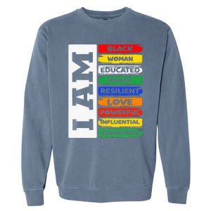 Im Black Man African American Pride Juneteenth Garment-Dyed Sweatshirt