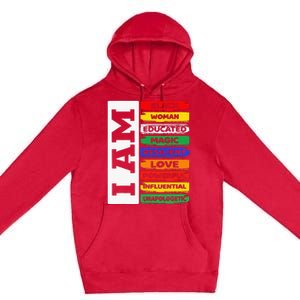 Im Black Man African American Pride Juneteenth Premium Pullover Hoodie