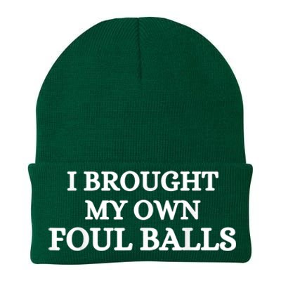 I Brought My Own Foul Balls Knit Cap Winter Beanie