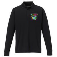 I've Bugged My Teacher For 100 Days Of School Performance Long Sleeve Polo