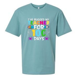 I've Bugged My Teacher For 100 Days Of School Sueded Cloud Jersey T-Shirt