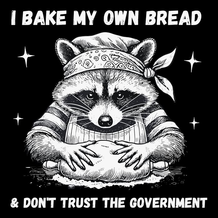 I Bake My Own Bread & DonT Trust The Government Full-Length Apron With Pockets