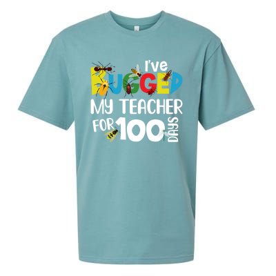 I've Bugged My Teacher For 100 Days Of School Funny Gift Sueded Cloud Jersey T-Shirt