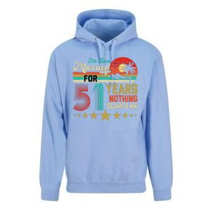 IVe Been Married For 51 Years Nothing Scares Me Unisex Surf Hoodie