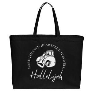 ILl Bring My Hard Fought Heartfelt Hallelujah Cotton Canvas Jumbo Tote