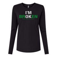 IM Broken Mental Health Awareness Invisible Illness IM Ok Womens Cotton Relaxed Long Sleeve T-Shirt