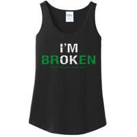 IM Broken Mental Health Awareness Invisible Illness IM Ok Ladies Essential Tank