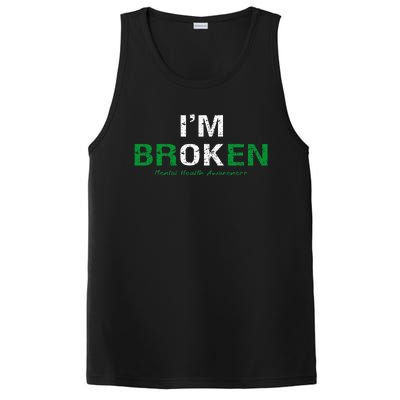 IM Broken Mental Health Awareness Invisible Illness IM Ok PosiCharge Competitor Tank