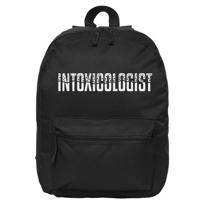 Intoxicologist Bartender Mixologist 16 in Basic Backpack