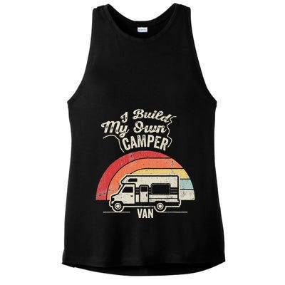 I Build My Own Camper Van Retro Style Ladies PosiCharge Tri-Blend Wicking Tank