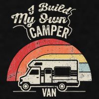 I Build My Own Camper Van Retro Style Ladies PosiCharge Tri-Blend Wicking Tank