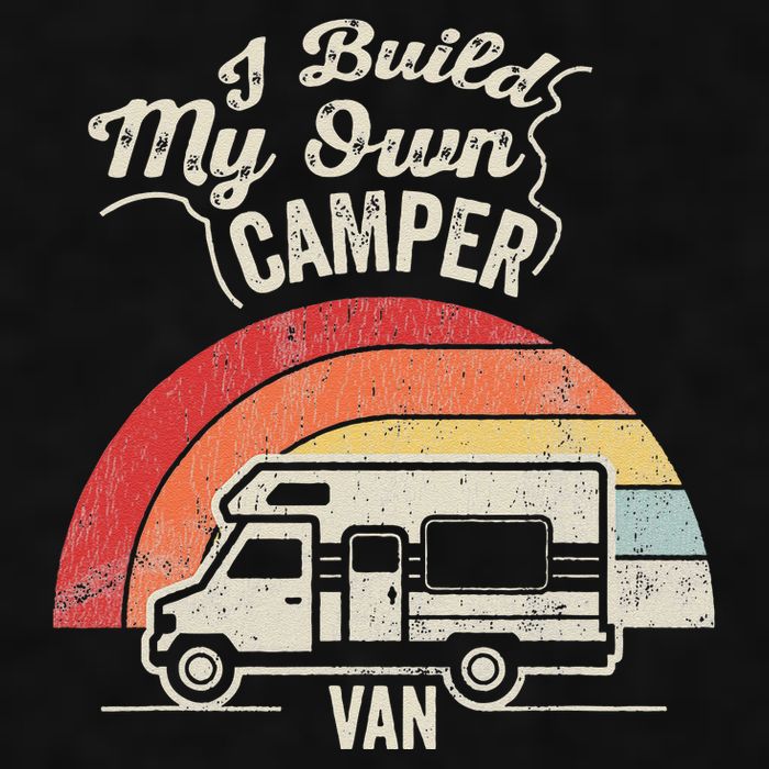 I Build My Own Camper Van Retro Style Ladies PosiCharge Tri-Blend Wicking Tank
