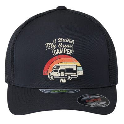 I Build My Own Camper Van Retro Style Flexfit Unipanel Trucker Cap