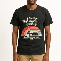 I Build My Own Camper Van Retro Style Tall T-Shirt