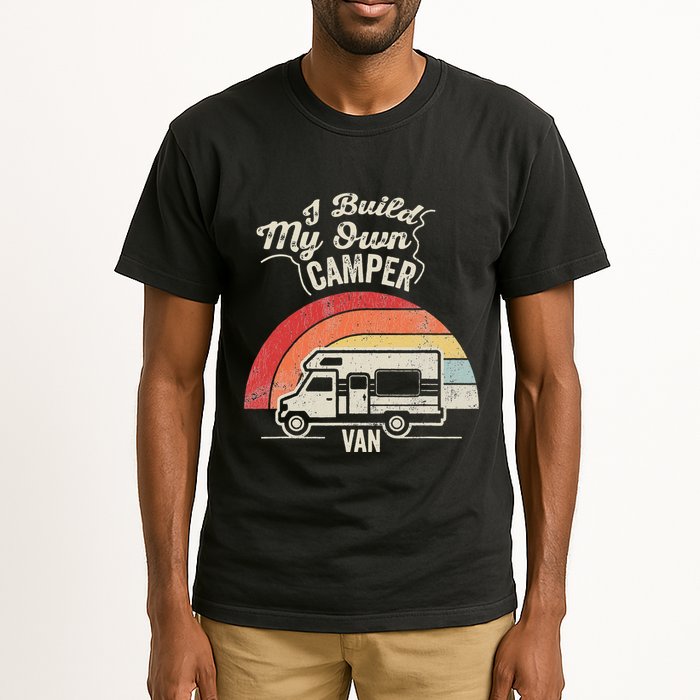 I Build My Own Camper Van Retro Style Tall T-Shirt