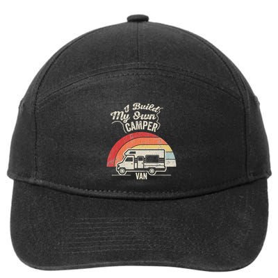 I Build My Own Camper Van Retro Style 7-Panel Snapback Hat