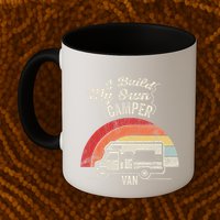 I Build My Own Camper Van Retro Style Mug