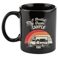 I Build My Own Camper Van Retro Style 11oz C Handle Ceramic Mug