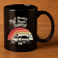 I Build My Own Camper Van Retro Style 11oz C Handle Ceramic Mug