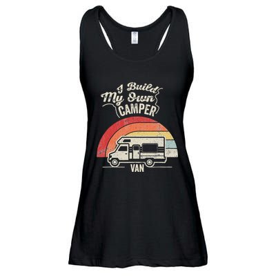 I Build My Own Camper Van Retro Style Ladies Essential Flowy Tank