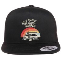 I Build My Own Camper Van Retro Style Flatbill Hat
